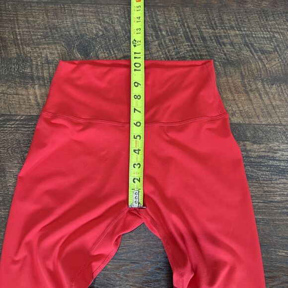 Zyia Active Leggings Cherry Red High Waisted Stretch Seamless Ankle Size 6-8 - Picture 5 of 7